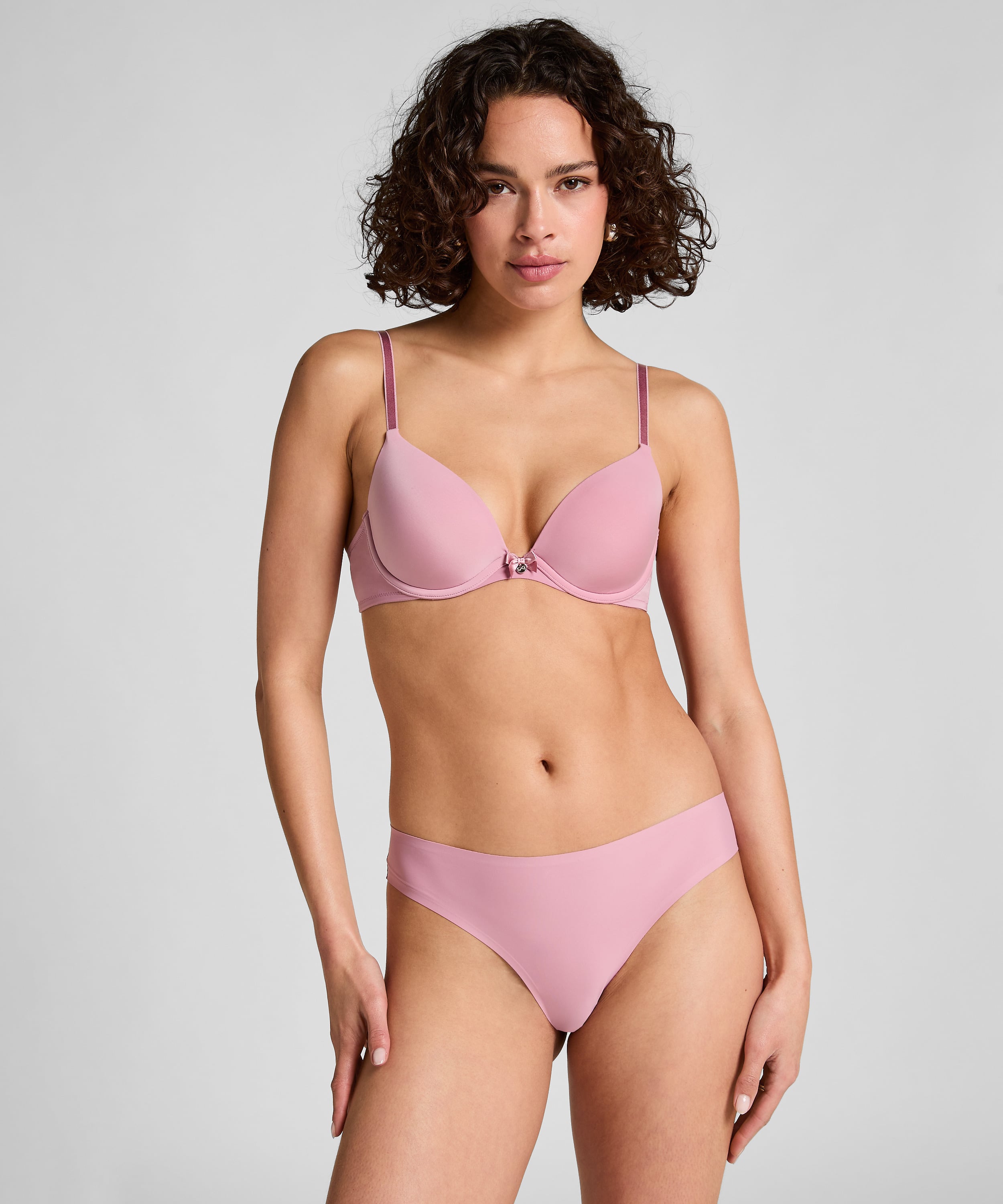 Invisible Lace Back Brazilian, Pink, main