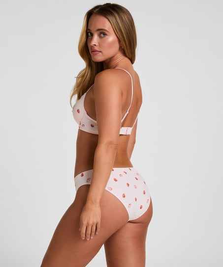 Plunge Padded Underwired Bra, Pink