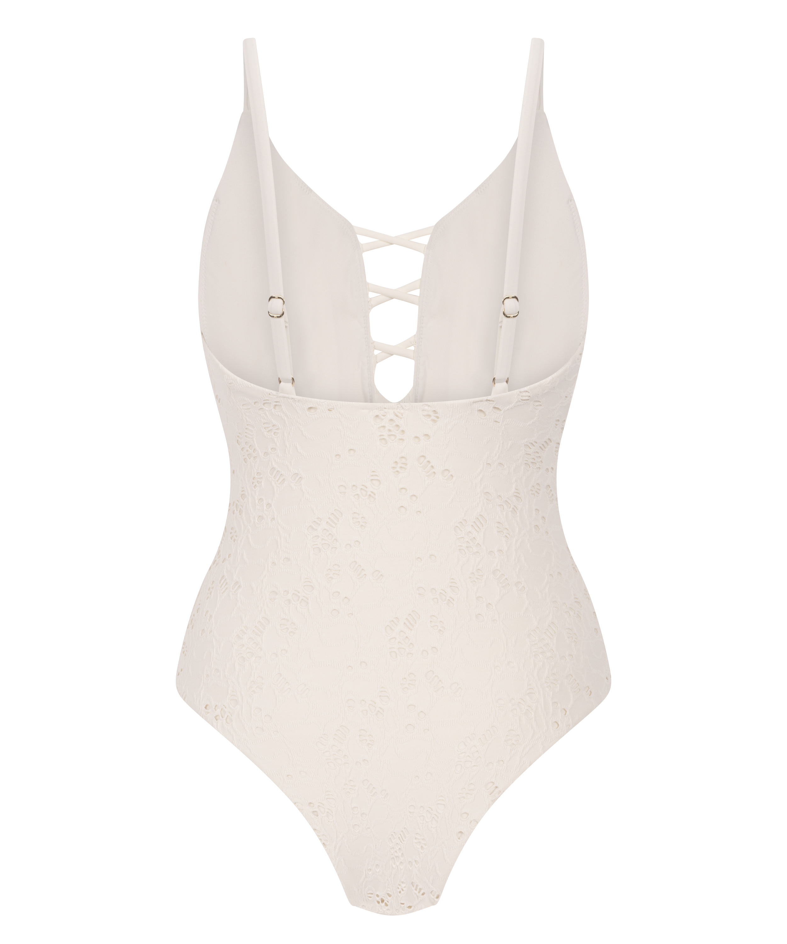 Crochet Bathingsuit, White, main