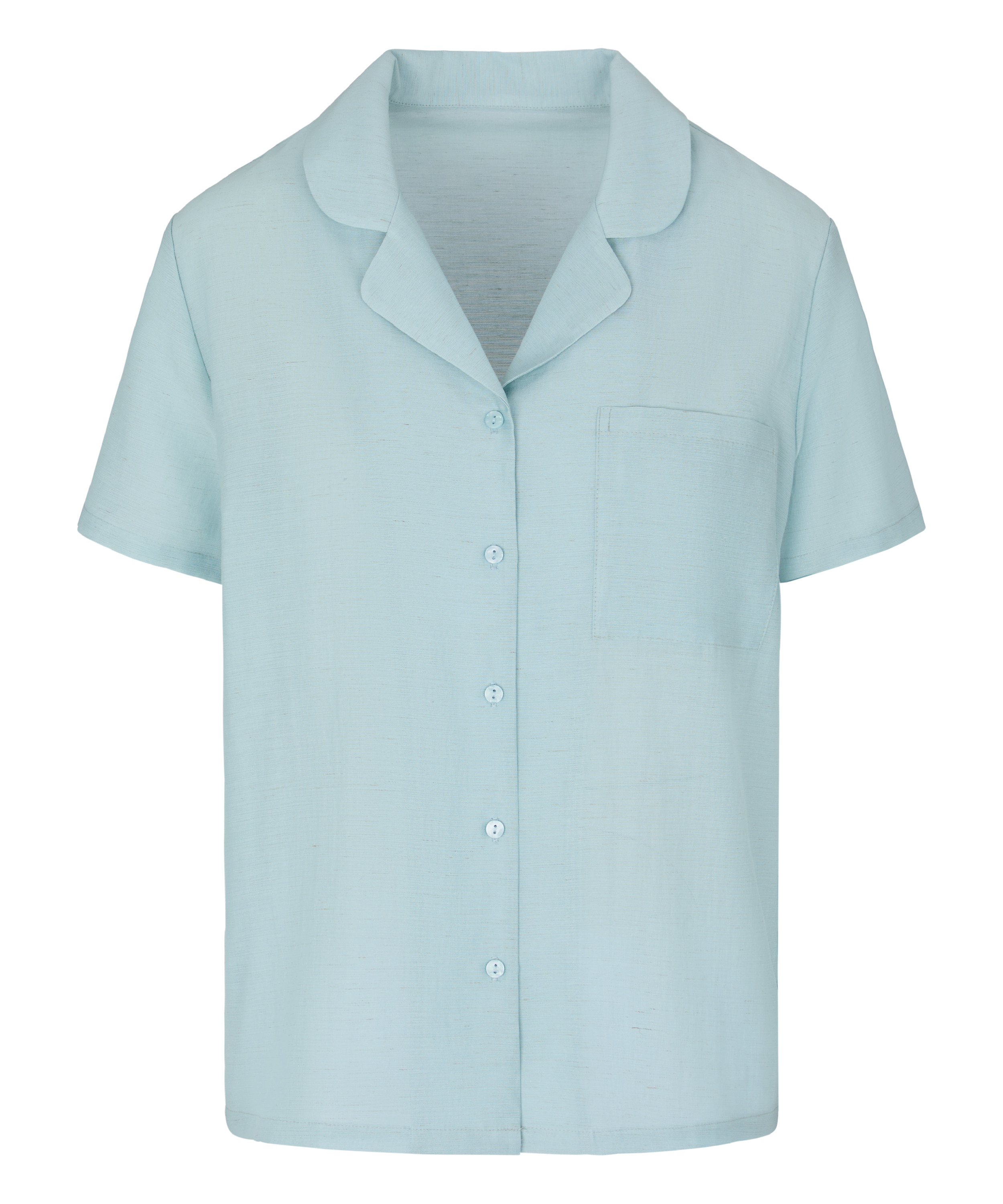 Pyjama Jacket Crinkled, Blue, main