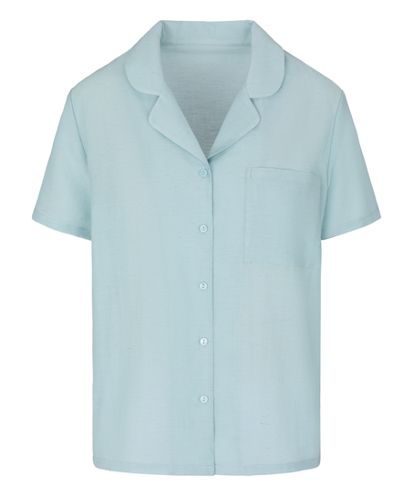Pyjama Jacket Crinkled, Blue