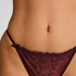 Hollie Highleg Thong, Purple