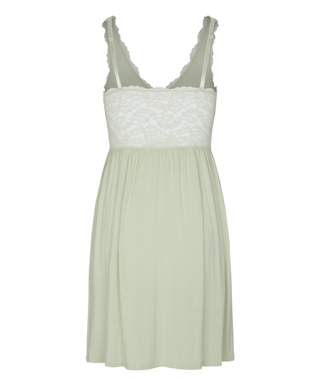 Nora Lace Slip Dress, Green