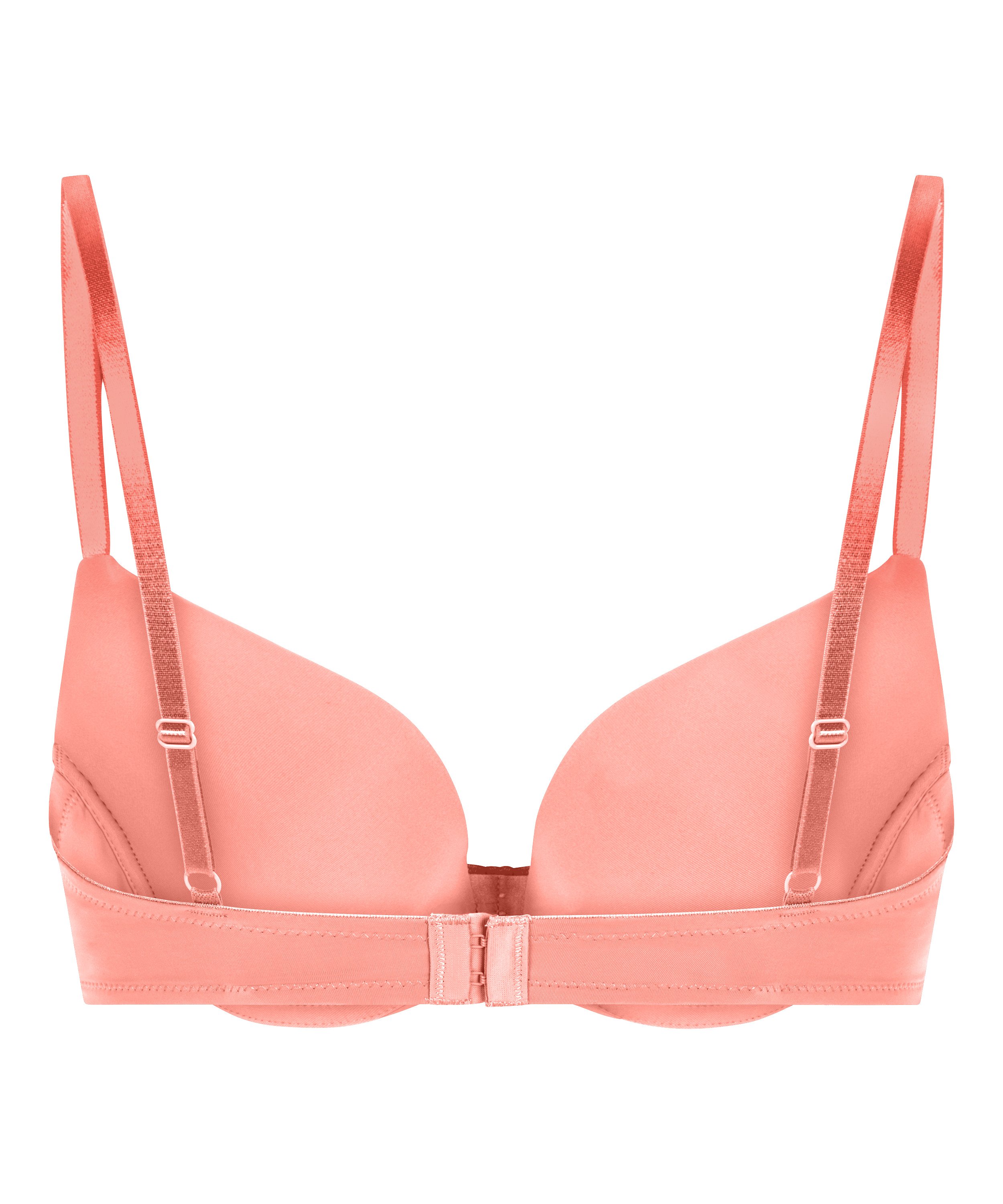 Plunge Padded Underwired Bra, Pink, main