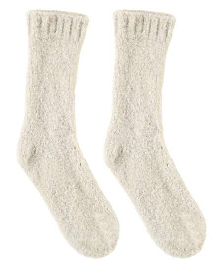 Fluffy Socks, White