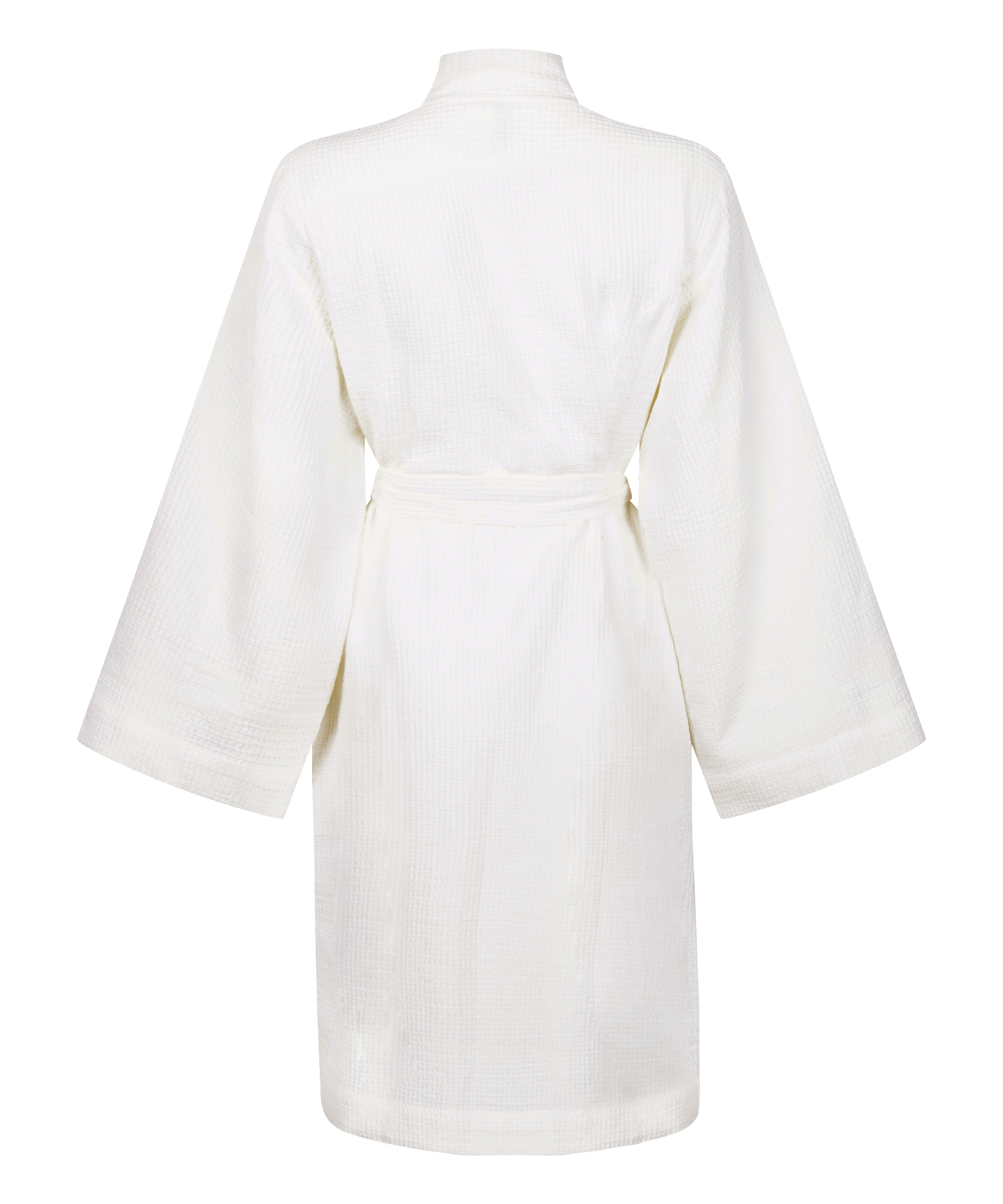 Waffle Bathrobe, White, main