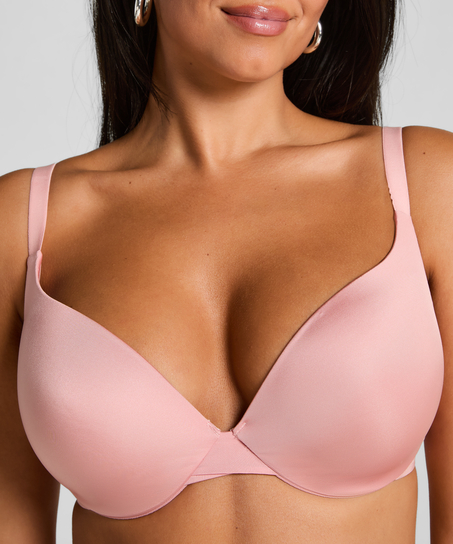 Smooth Padded Underwired Push-Up Bra, Pink
