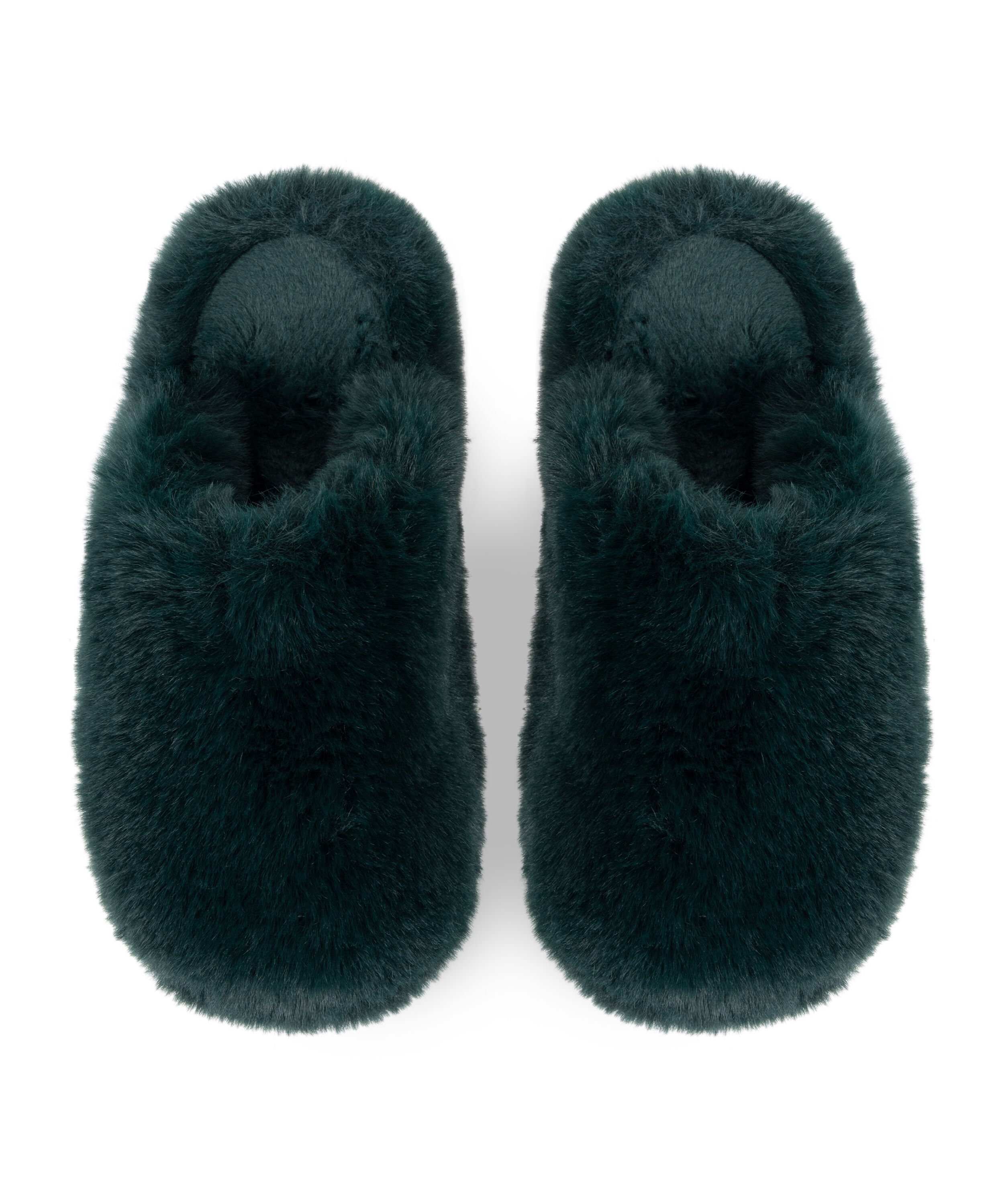 Fake Fur House slippers, Green