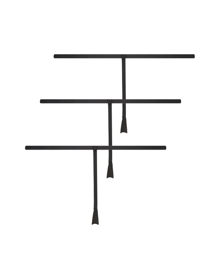 3-pack invisible thongs, Black