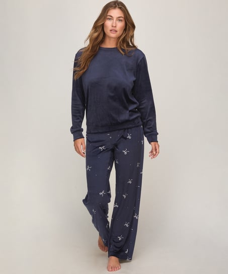 Pyjama Set Velours, Blue
