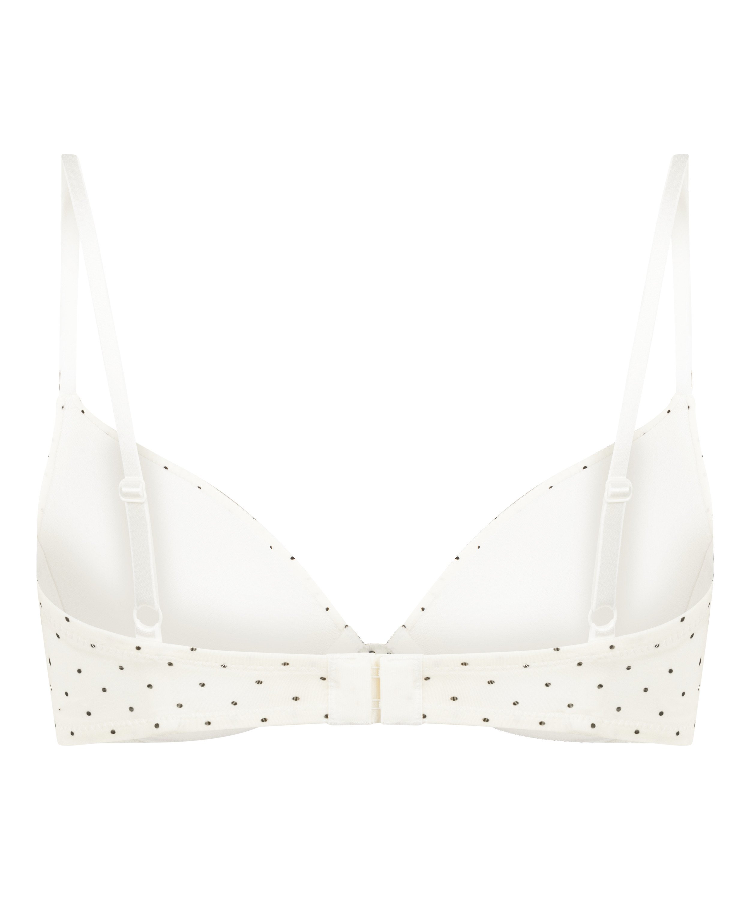 Plunge Padded Underwired Bra, White, main