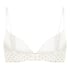 Plunge Padded Underwired Bra, White