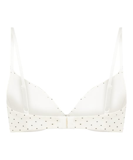 Plunge Padded Underwired Bra, White