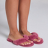 Fake Fur Slippers, Pink