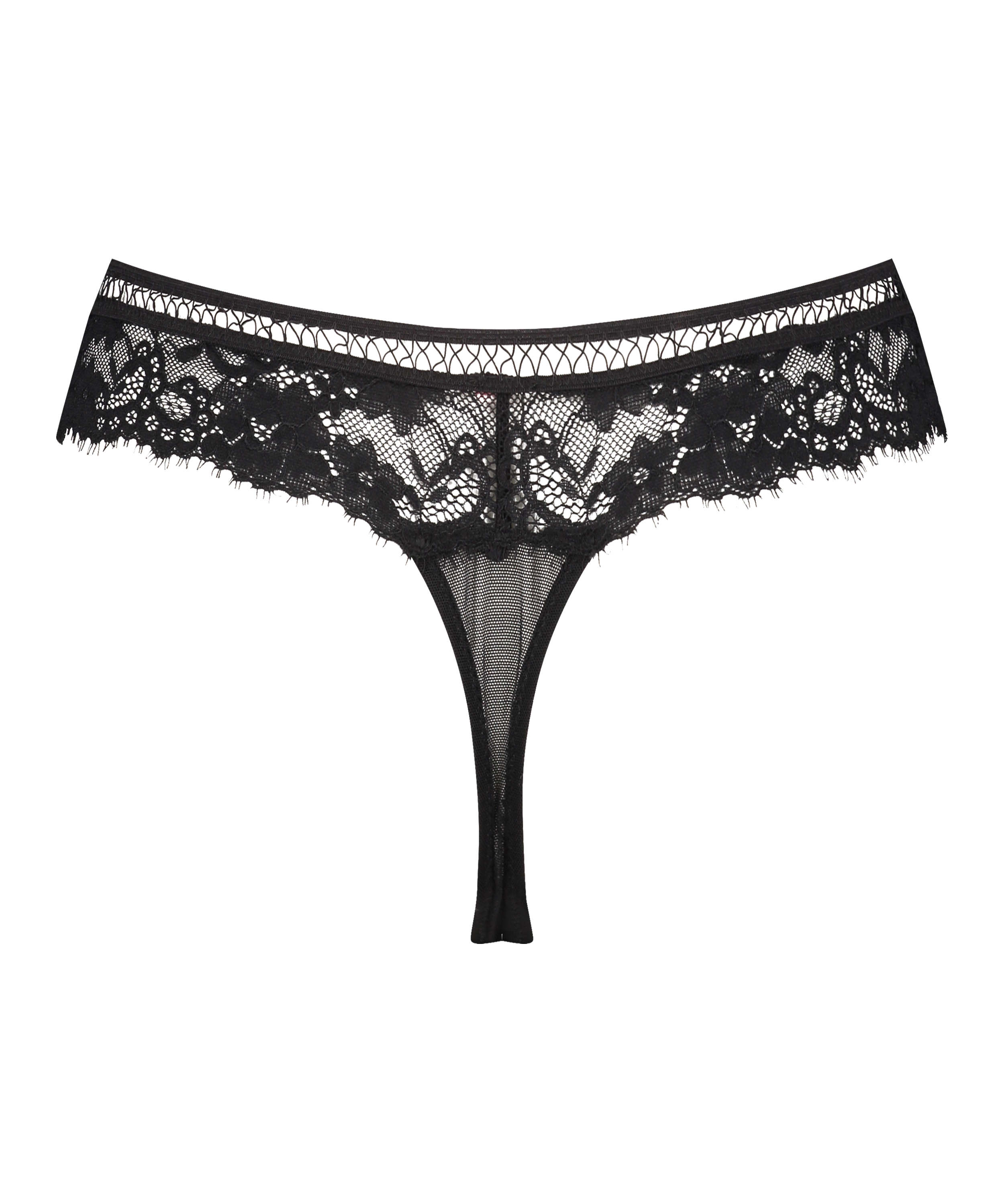 Gianni extra low rise thong, Black, main