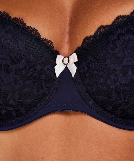 Maya Padded Underwired Bra, Blue