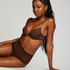 Invisible high thong, Brown