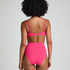Scallop High Waist Rio Bikini Bottom, Pink