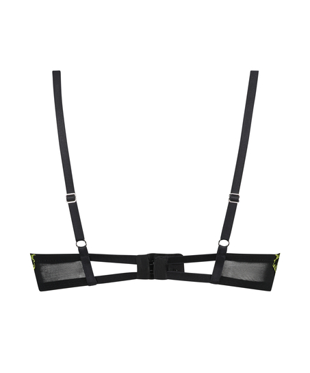 Feyre Padded Underwired Push-Up Bra, Black