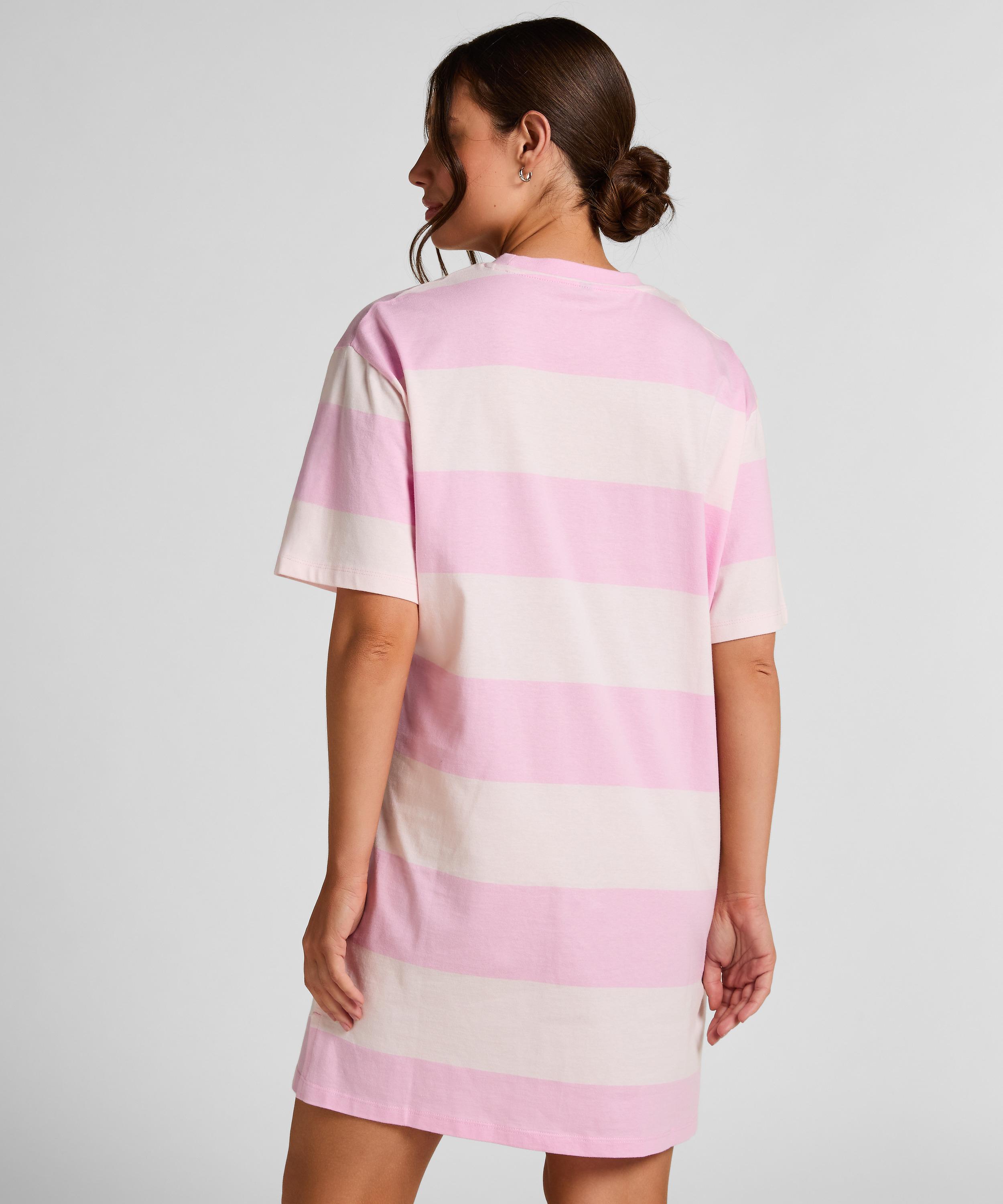 Round Neck Nightshirt, Pink, main