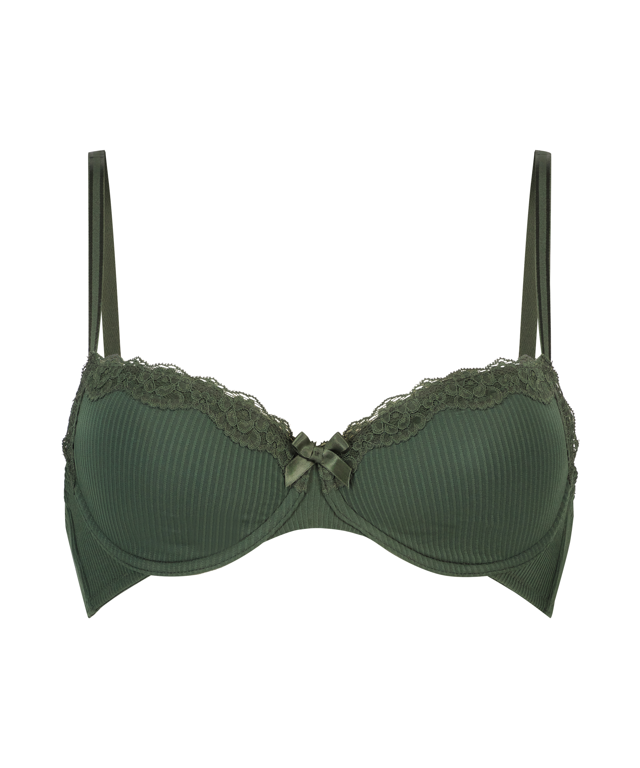 Lola Padded Underwired Bra, Green, main