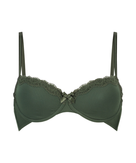 Lola Padded Underwired Bra, Green