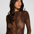 All Over Lace Body, Brown