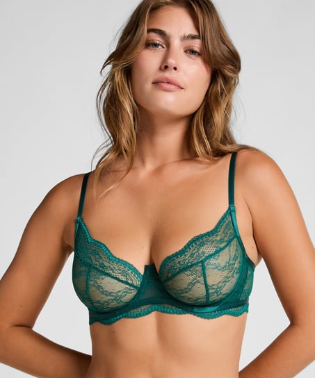 Isabelle Non-Padded Underwired Bra, Green