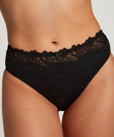 Diva High Knickers, Black