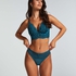 Astrid Padded Underwired Longline Bra, Blue