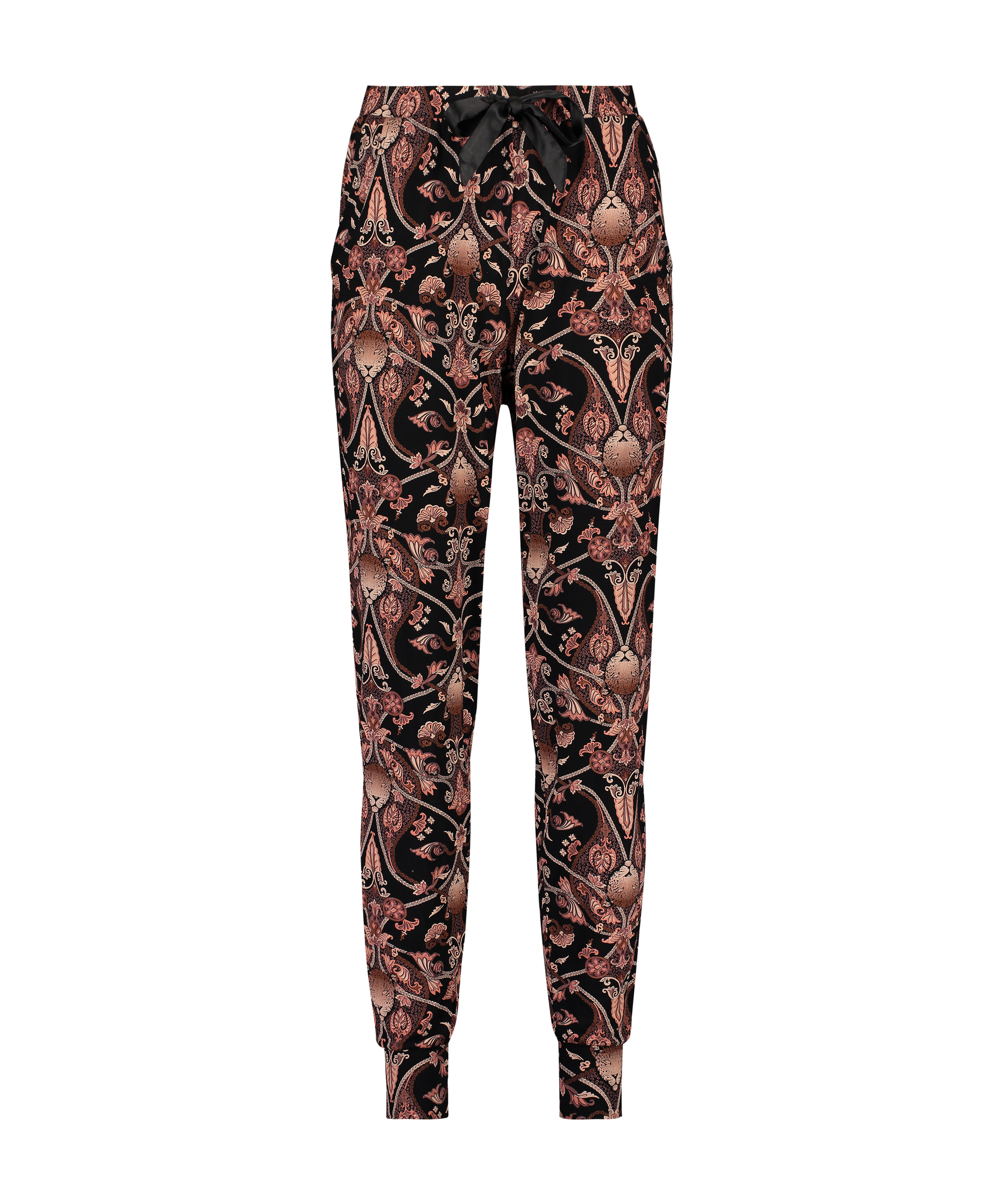 Jersey Pyjama Pants, Black, main