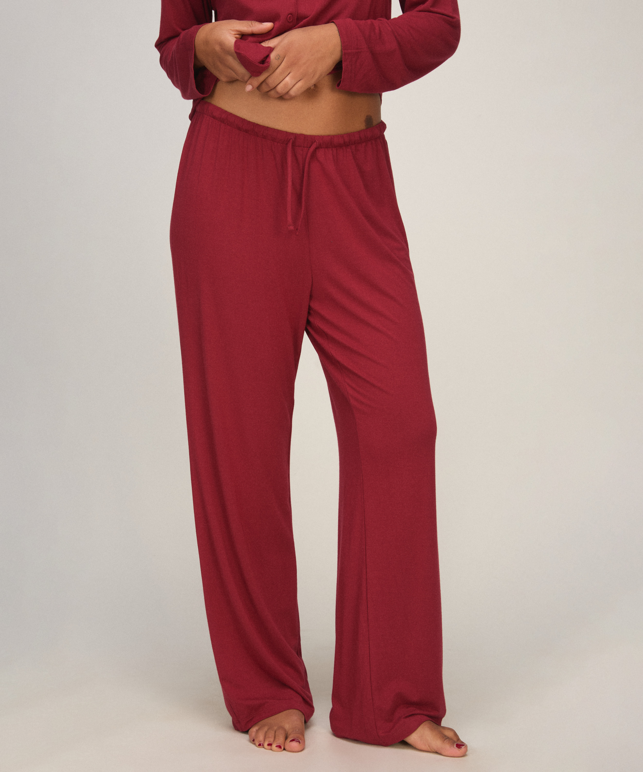 Essential Jersey Pants, Red, main