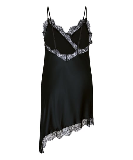 Slipdress Asymmetric, Black