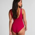 Shaping Shell Mesh Swimsuit, Pink