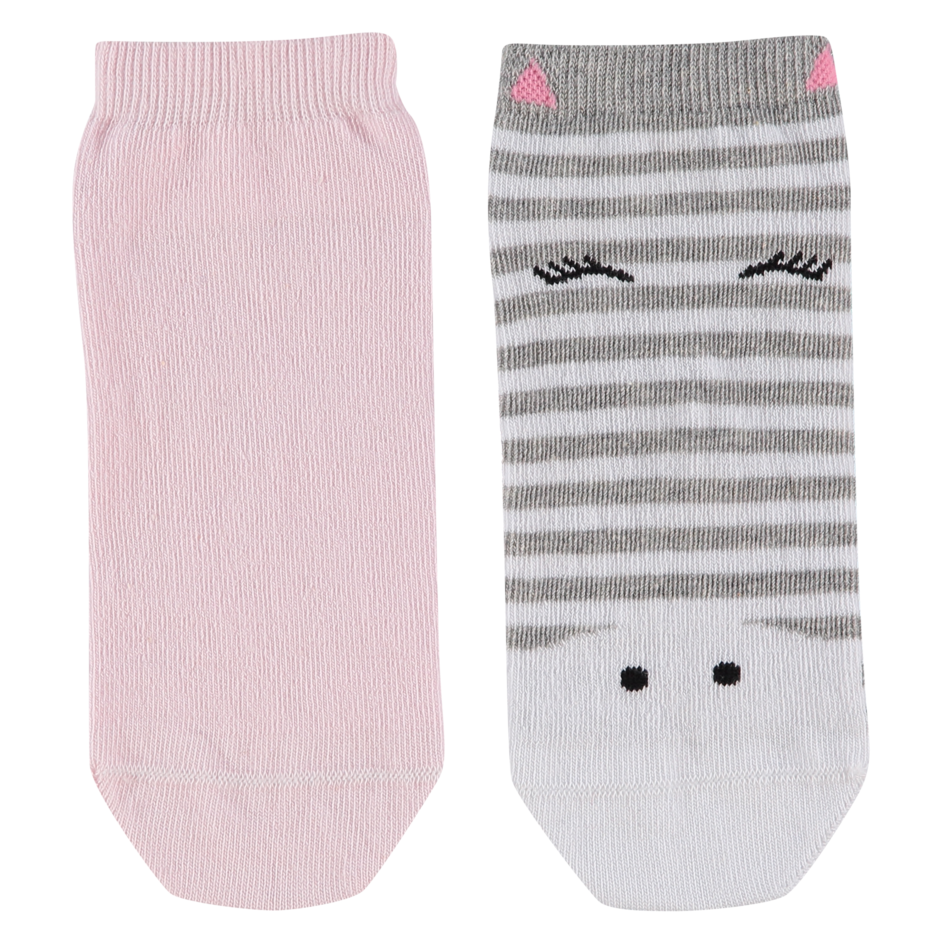 2-Pack Cotton Trainer Liners, Pink, main