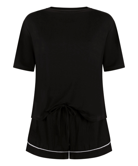 Pyjama Set Jersey Essential , Black