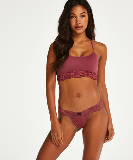 Elliena Extra Low V Thong, Red