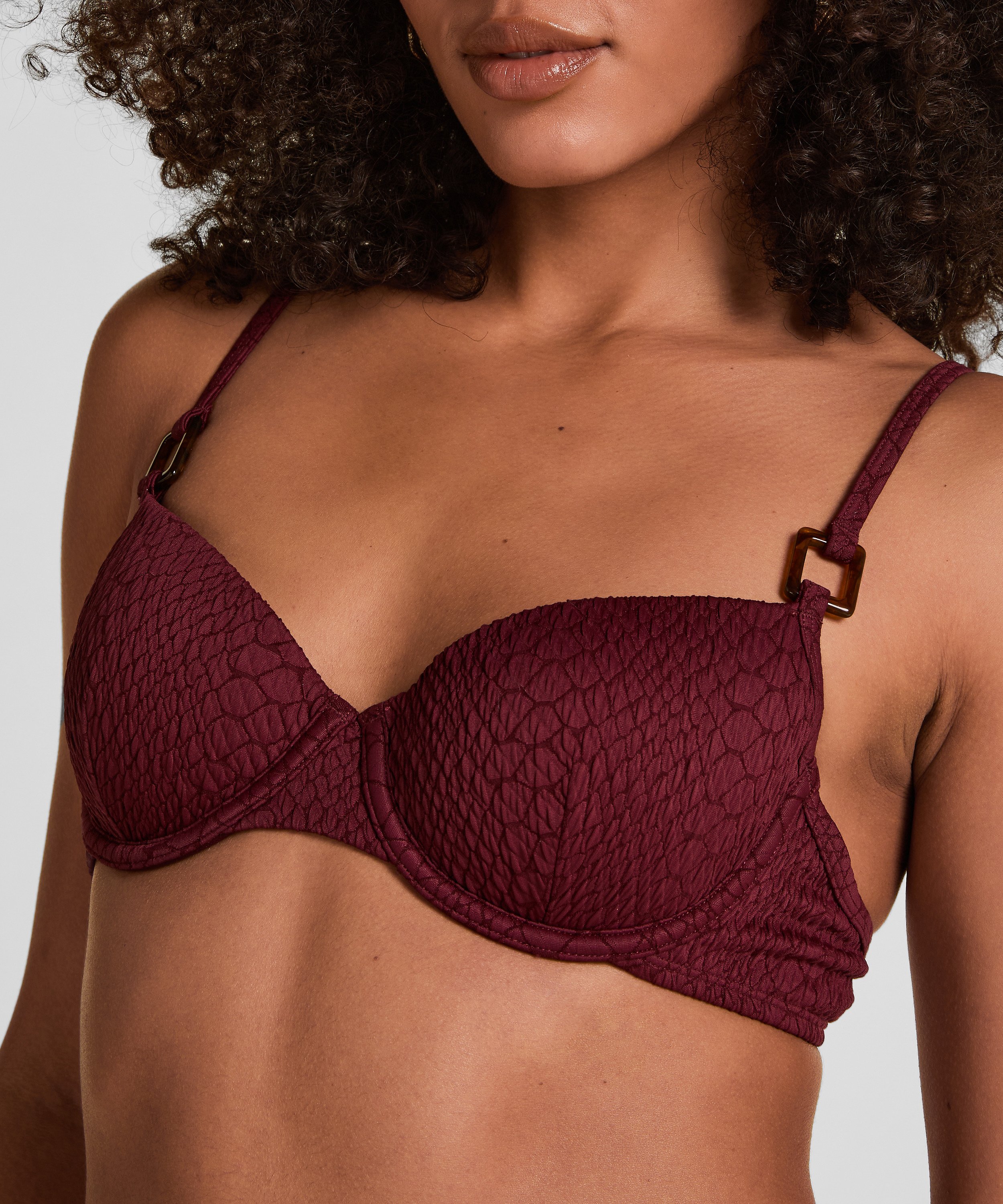 Padded Underwired Bikini Top Aruba, Purple, main