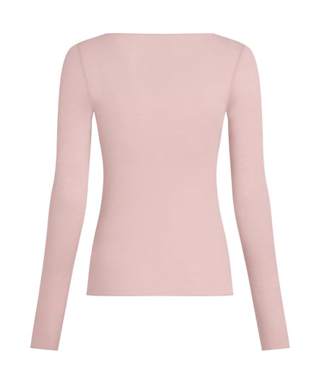 super soft Boatneck shirt with Cashmere, Pink