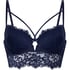 Isabella Padded Underwired Longline Bra, Blue