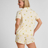 Lemon Pyjama Set, White