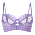 Nienke Non-Padded Underwired Longline Bra, Purple