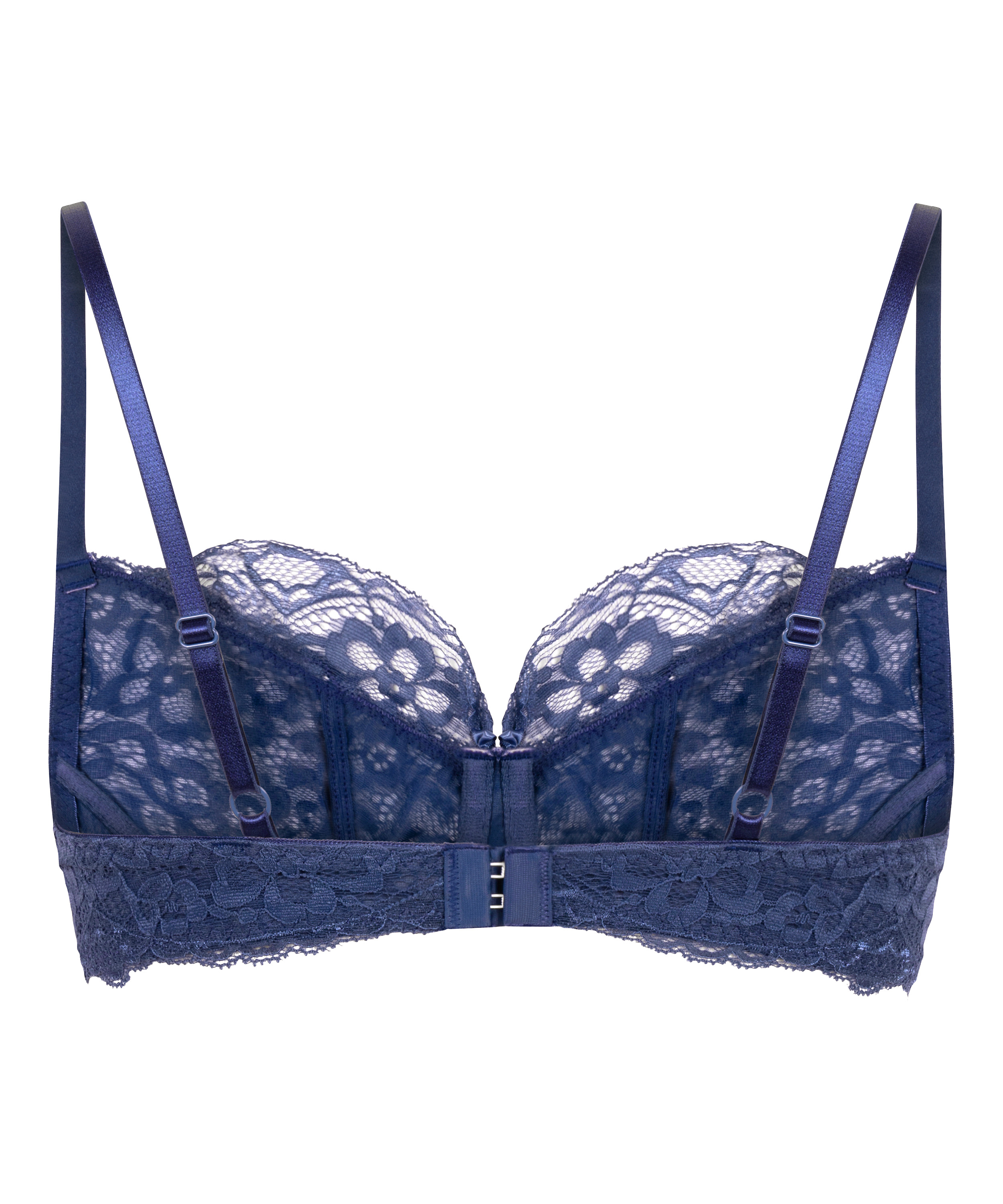 Marine Non-Padded Underwired Bra, Blue, main