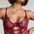 Scarlett Non-Padded Underwired Longline Bra, Red