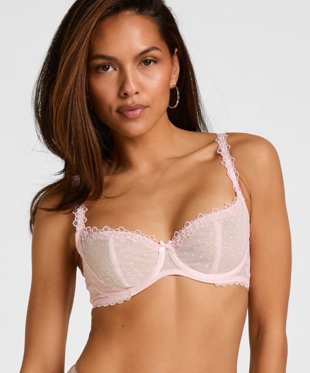 Non-Padded Underwired Bra Eleanora, Pink
