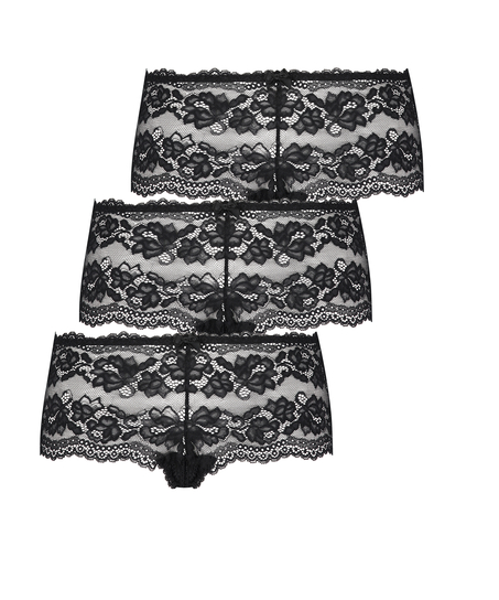 Sienna boxer 3-pack, Black