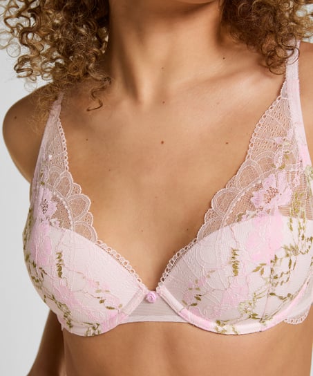 Miri Padded Underwired Bra, Pink