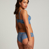 Shiloh Padded Longline Non-Underwired Bra, Blue