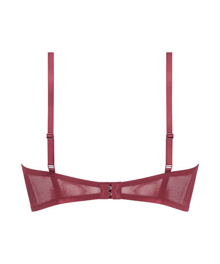 LouLou Padded Longline Underwired Bra, Red