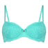 Marine Padded Underwired Bra, Green